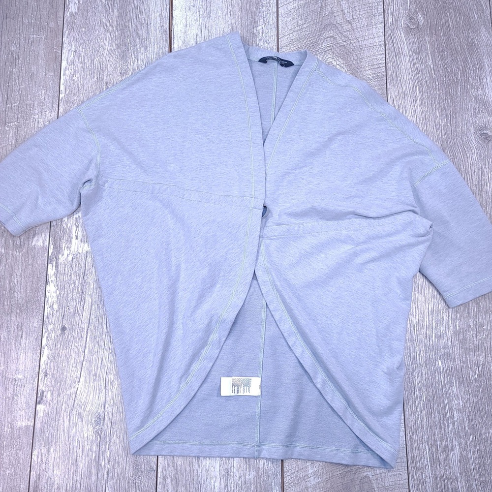 The North Face Wrap Cardigan Womens Small Blue Oversized Half Sleeve NF0A3SVM